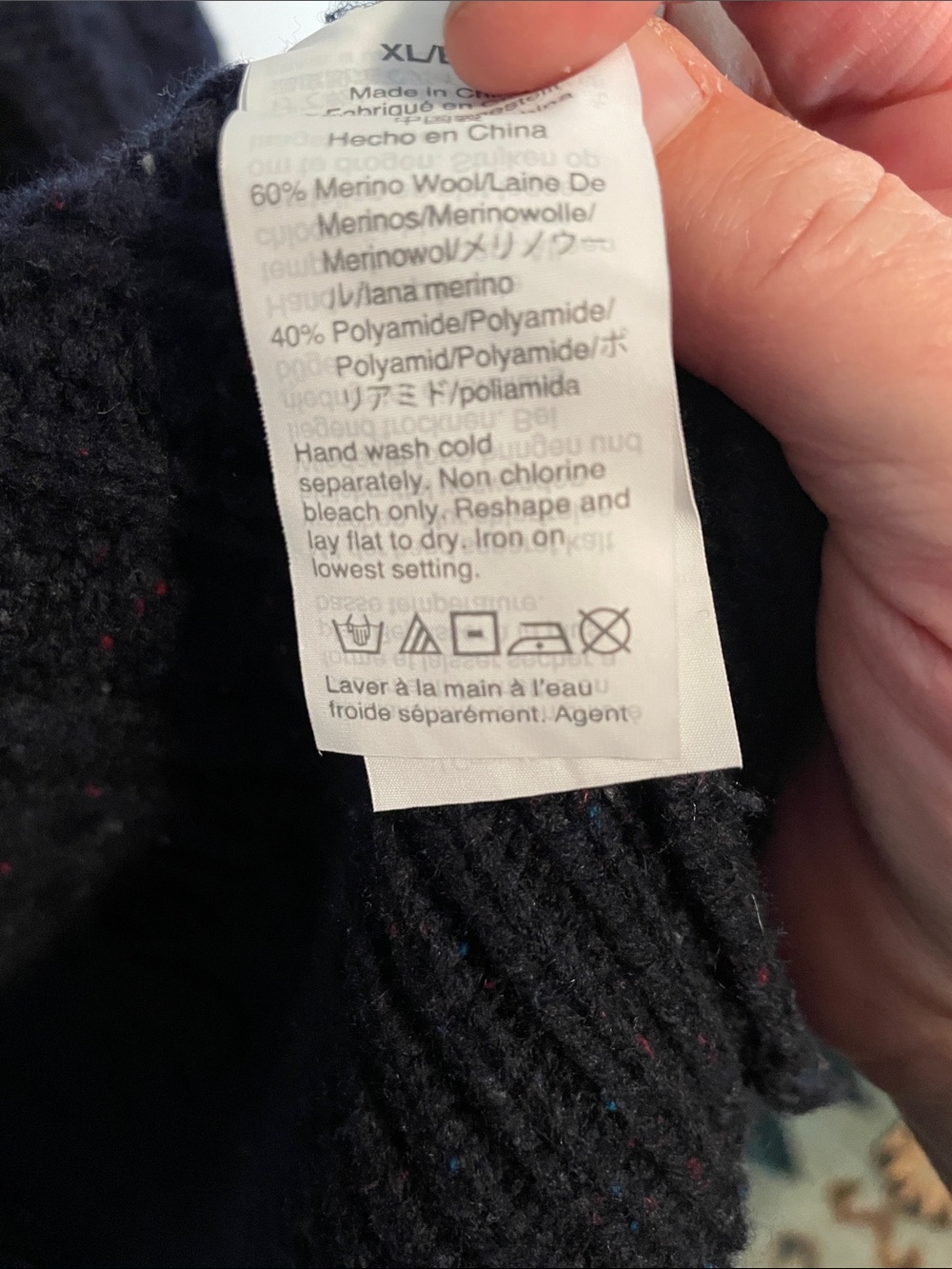J. Crew Men's Merino Wool Blend Cable-Knit Button-Up Cardigan Sweater - Picture 7 of 7